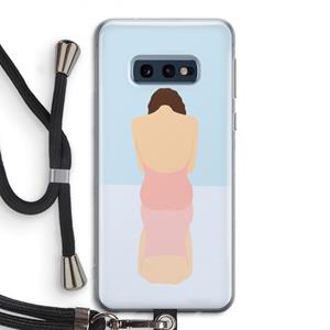CaseCompany Mirror: Samsung Galaxy S10e Transparant Hoesje met koord