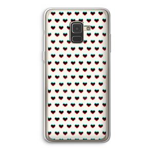 CaseCompany Hartjes: Samsung Galaxy A8 (2018) Transparant Hoesje