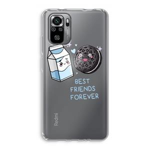 CaseCompany Best Friend Forever: Xiaomi Redmi Note 10S Transparant Hoesje