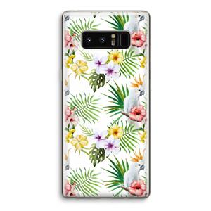 CaseCompany Gele kuif: Samsung Galaxy Note 8 Transparant Hoesje