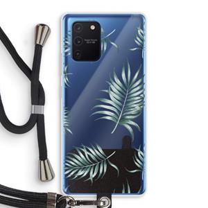 CaseCompany Simple leaves: Samsung Galaxy Note 10 Lite Transparant Hoesje met koord