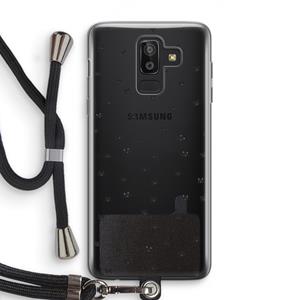 CaseCompany Kleine kattenkopjes: Samsung Galaxy J8 (2018) Transparant Hoesje met koord