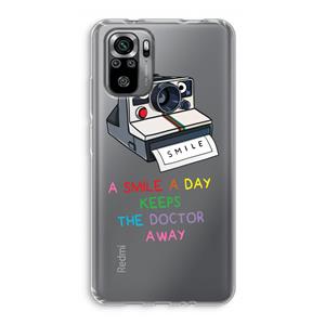 CaseCompany Smile: Xiaomi Redmi Note 10S Transparant Hoesje