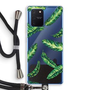 CaseCompany Lange bladeren: Samsung Galaxy Note 10 Lite Transparant Hoesje met koord