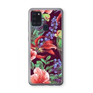 CaseCompany Papegaaien: Samsung Galaxy A21s Transparant Hoesje