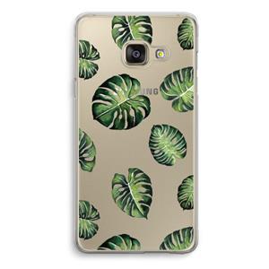 CaseCompany Tropische bladeren: Samsung A3 (2017) Transparant Hoesje