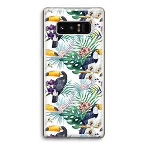 CaseCompany Tukans: Samsung Galaxy Note 8 Transparant Hoesje
