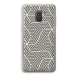 CaseCompany Magic pattern: Samsung Galaxy A8 (2018) Transparant Hoesje