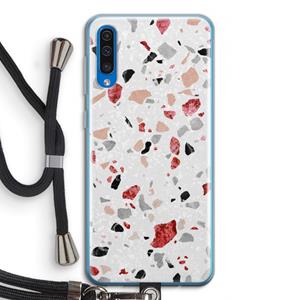 CaseCompany Terrazzo N°12: Samsung Galaxy A50 Transparant Hoesje met koord
