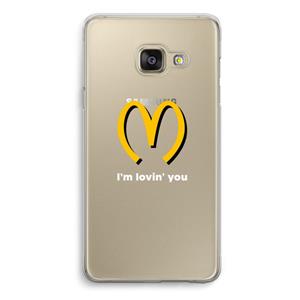 CaseCompany I'm lovin' you: Samsung A3 (2017) Transparant Hoesje