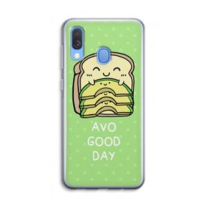 CaseCompany Avo Good Day: Samsung Galaxy A40 Transparant Hoesje