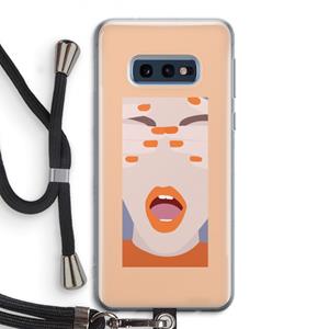 CaseCompany Surprise: Samsung Galaxy S10e Transparant Hoesje met koord