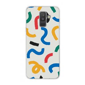 CaseCompany Illustratieve pop 2: Samsung Galaxy A6 Plus (2018) Transparant Hoesje