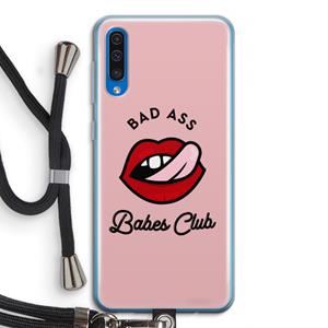 CaseCompany Badass Babes Club: Samsung Galaxy A50 Transparant Hoesje met koord