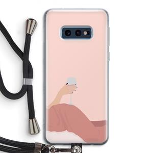 CaseCompany Wine: Samsung Galaxy S10e Transparant Hoesje met koord