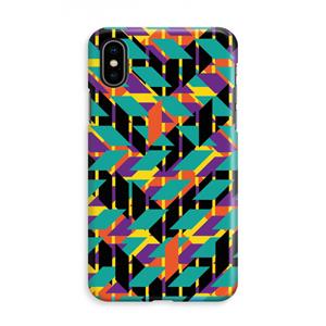 CaseCompany Skew Bee 1: iPhone X Volledig Geprint Hoesje