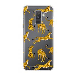 CaseCompany Luipaard: Samsung Galaxy A6 Plus (2018) Transparant Hoesje
