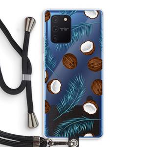 CaseCompany Kokosnoot roze: Samsung Galaxy Note 10 Lite Transparant Hoesje met koord