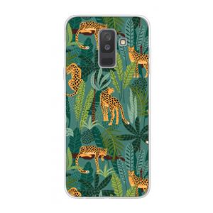 CaseCompany Luipaard 2: Samsung Galaxy A6 Plus (2018) Transparant Hoesje