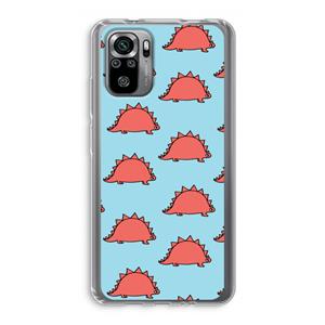 CaseCompany Dinosawrr: Xiaomi Redmi Note 10S Transparant Hoesje