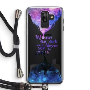 CaseCompany Stars quote: Samsung Galaxy J8 (2018) Transparant Hoesje met koord