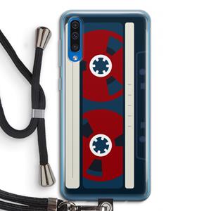 CaseCompany Here's your tape: Samsung Galaxy A50 Transparant Hoesje met koord