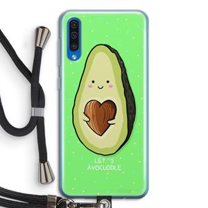 CaseCompany Avocuddle: Samsung Galaxy A50 Transparant Hoesje met koord