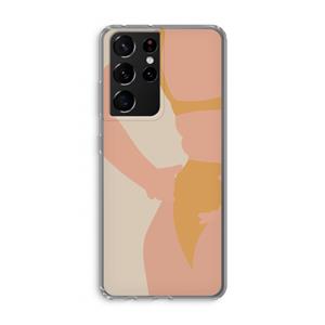 CaseCompany Bikini body: Samsung Galaxy S21 Ultra Transparant Hoesje