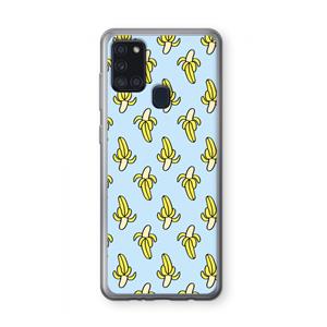 CaseCompany Bananas: Samsung Galaxy A21s Transparant Hoesje