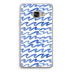 CaseCompany Blauwe golven: Samsung A3 (2017) Transparant Hoesje
