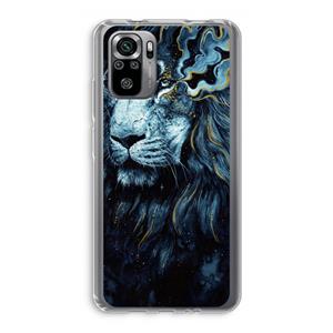 CaseCompany Darkness Lion: Xiaomi Redmi Note 10S Transparant Hoesje