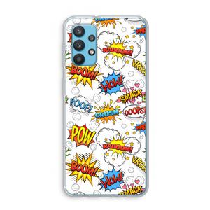 CaseCompany Pow Smack: Samsung Galaxy A32 4G Transparant Hoesje