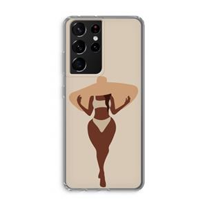 CaseCompany Let's get salty: Samsung Galaxy S21 Ultra Transparant Hoesje