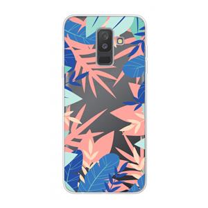 CaseCompany Tropisch: Samsung Galaxy A6 Plus (2018) Transparant Hoesje