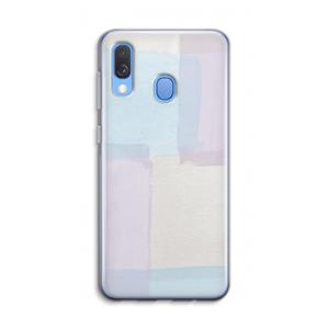 CaseCompany Square pastel: Samsung Galaxy A40 Transparant Hoesje