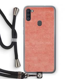 CaseCompany Marrakech Walls: Samsung Galaxy A11 Transparant Hoesje met koord