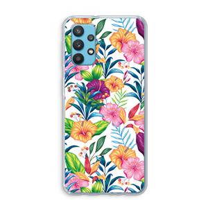 CaseCompany Tropisch 2: Samsung Galaxy A32 4G Transparant Hoesje