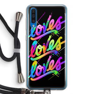 CaseCompany Loves: Samsung Galaxy A50 Transparant Hoesje met koord