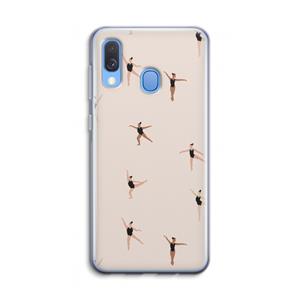 CaseCompany Dancing #1: Samsung Galaxy A40 Transparant Hoesje