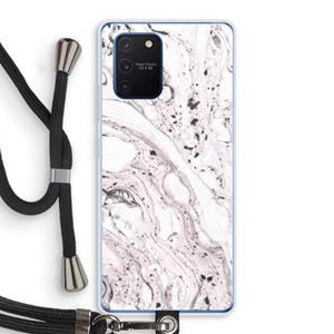 CaseCompany Mengelmoes: Samsung Galaxy Note 10 Lite Transparant Hoesje met koord