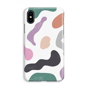 CaseCompany Memphis Shapes: iPhone X Volledig Geprint Hoesje