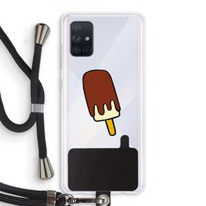 CaseCompany Frisco: Samsung Galaxy A71 Transparant Hoesje met koord