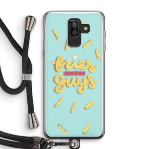 CaseCompany Always fries: Samsung Galaxy J8 (2018) Transparant Hoesje met koord