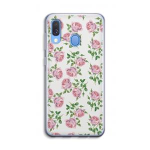 CaseCompany Kleine roosjes: Samsung Galaxy A40 Transparant Hoesje