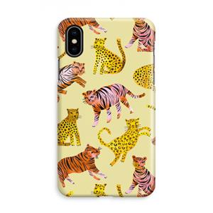 CaseCompany Cute Tigers and Leopards: iPhone X Volledig Geprint Hoesje