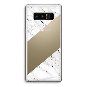 CaseCompany Biggest stripe: Samsung Galaxy Note 8 Transparant Hoesje