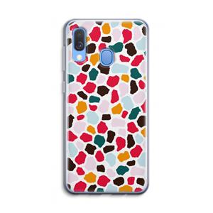 CaseCompany Colored Giraffe: Samsung Galaxy A40 Transparant Hoesje