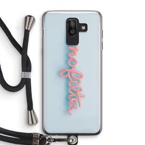 CaseCompany nofilter: Samsung Galaxy J8 (2018) Transparant Hoesje met koord