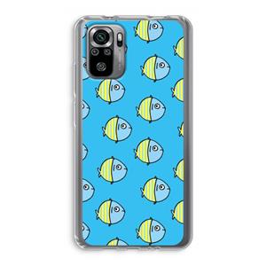 CaseCompany Visjes: Xiaomi Redmi Note 10S Transparant Hoesje