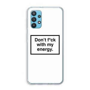 CaseCompany My energy: Samsung Galaxy A32 4G Transparant Hoesje